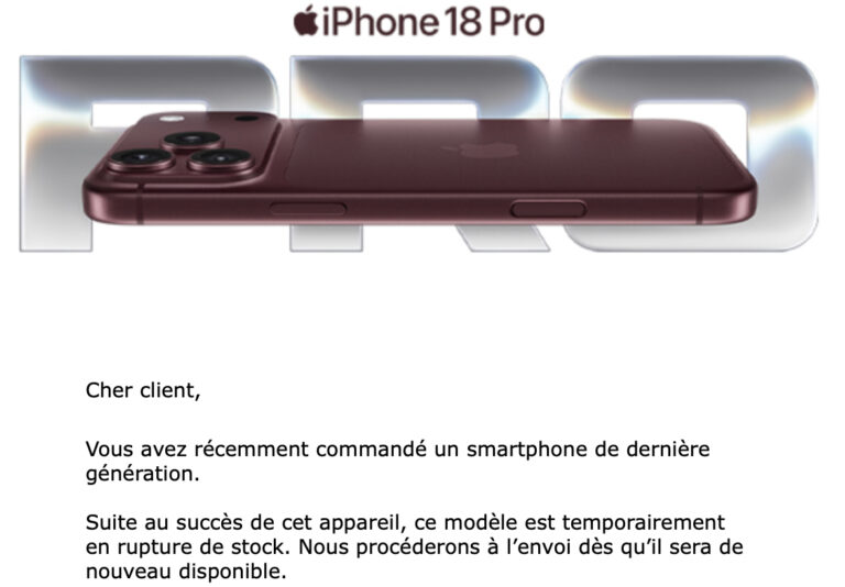 iPhone 18 no stock