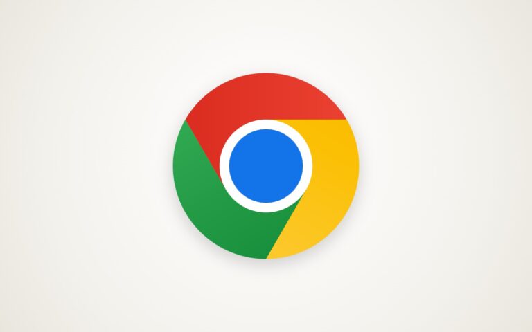 Logo circulaire du navigateur Google Chrome sur fond clair