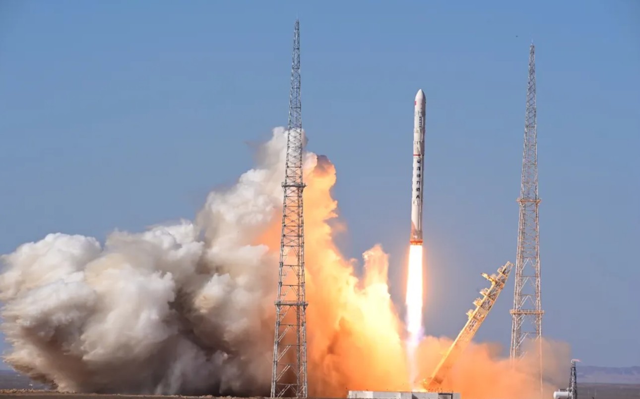 La fusée Pallas-1 de Galactic Energy au décollage, depuis la zone d’essai commerciale de Dongfeng